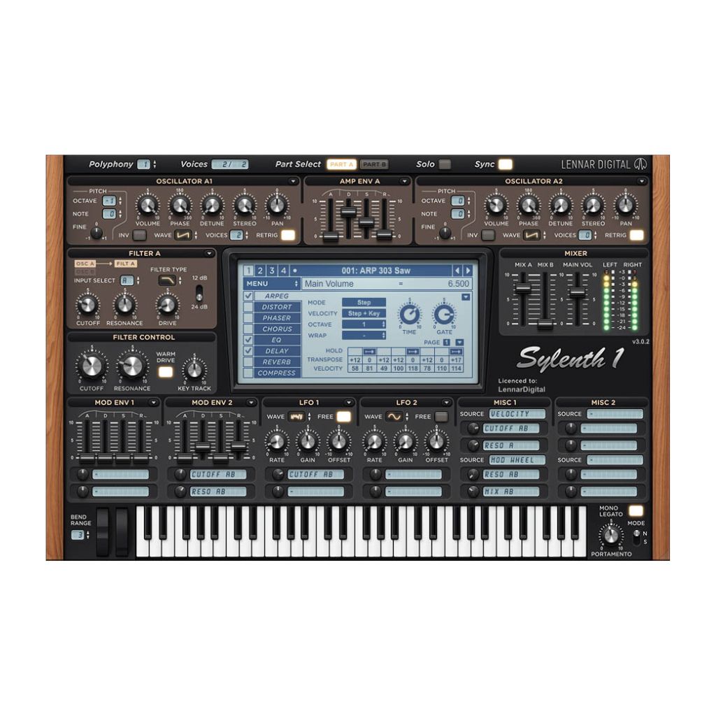 Sylenth1 virtual analogue synthesiser