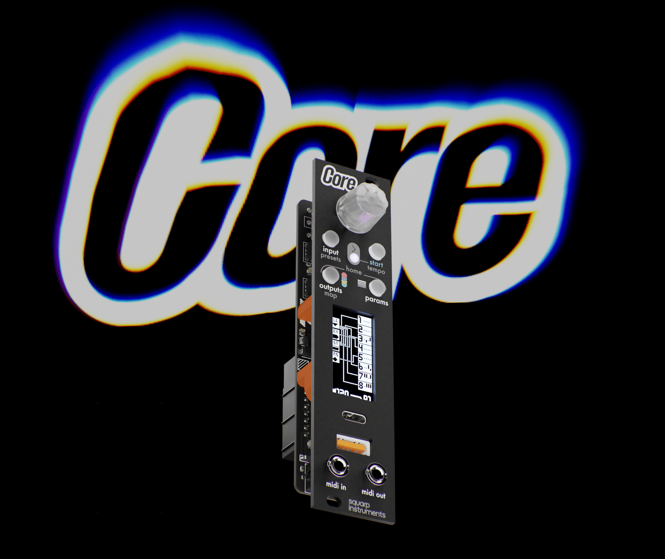 Squarp Core Eurorack MIDI to CV module